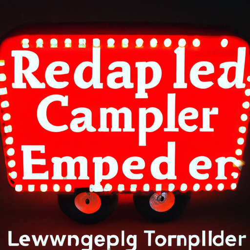 LED Red Camper Decorative Item Review Overview and Key Features of LED Red Camper