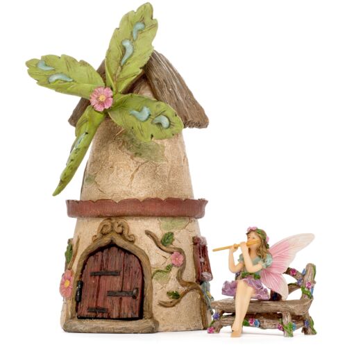 Patio Eden Miniature Fairy Garden House Kit - Mini Fairy Figurines - Indoor o... 647899928727 | eBay