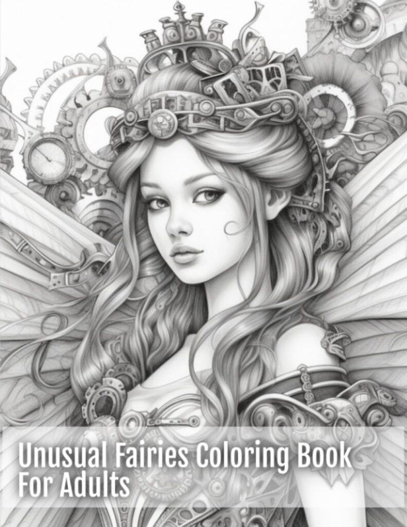 Unusual Fairy Coloring Book for Adults